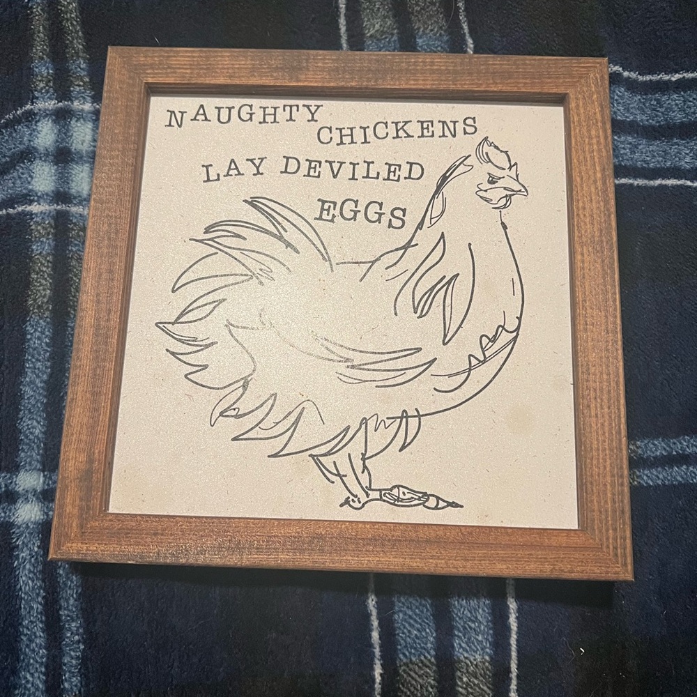 LAST CHANCE Cute chicken sign